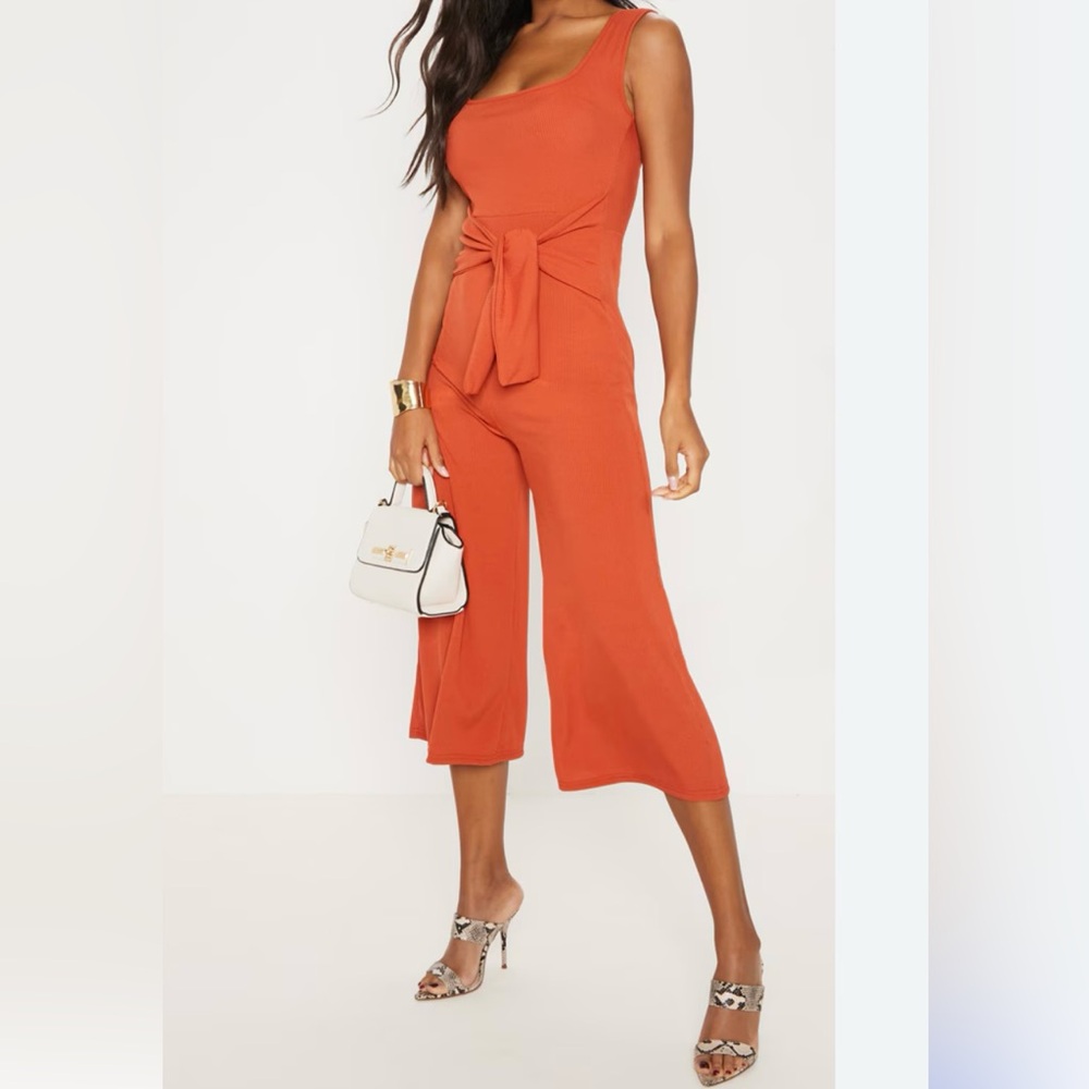 Women's Orange Jumpsuit